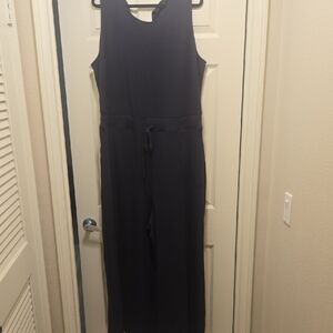 Lane Bryant Navy Sleeveless Jumpsuit